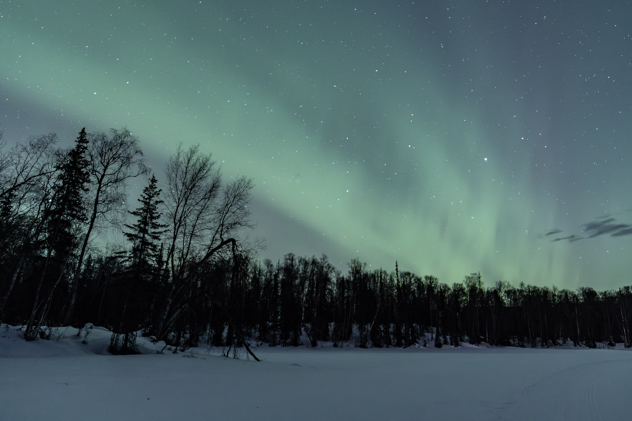 Aurora as the naked eye sees it