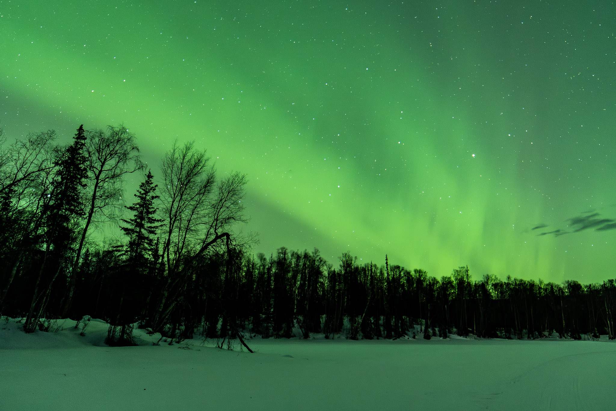Aurora as the camera captures it